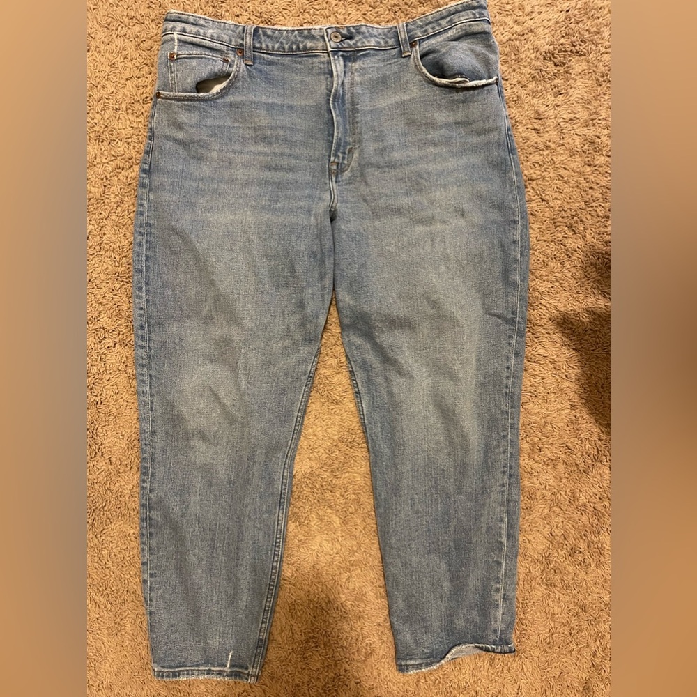 Abercrombie & Fitch A&F Size 16 33 Curve Love Mom Jeans High Rise